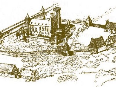 Zamek i podzamcze ok. 1600 r.