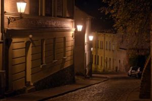 Fot. Studio A Gniew nocą - stare miasto