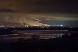 Fot. Studio A Gniew nocą - widok na Kwidzyn