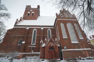 Fot. Studio A Gniew zimą - kościół św. Mikołaja