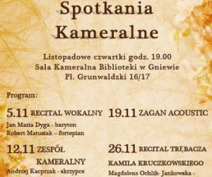 Plakat Gniewskich Spotkań Kameralnych