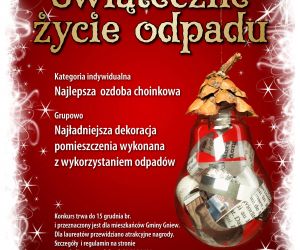 Plakat "Świąteczne życie odpadu"