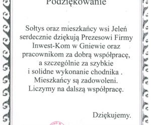 Podziękowania