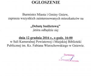 Debata budżetowa