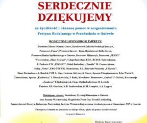 Podziękowanie