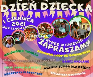 Dzień Dziecka na rynku w Gniewie