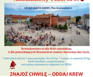 Plakat Oddaj Krew