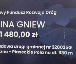 Dofinansowanie na przebudowę drogi gminnej Piaseczno - Piaseckie Pola