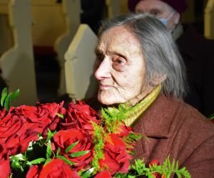 Pani Maria Małkowska podczas obchodów swoich setnych...