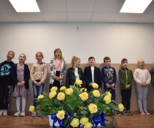 Występ uczniów ze szkoły podstawowej z Polskiego Gronowo