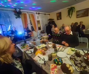 spotkanie wigilijne w Klubie Seniora