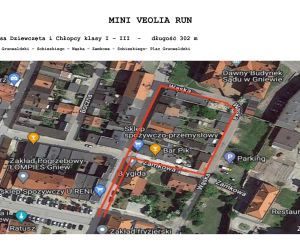 Trasa biegu dziecięcego - klasy I-III