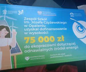 dofinansowanie do EkoPracowni w Opaleniu