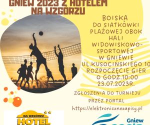 Turniej Plażówki - plakat