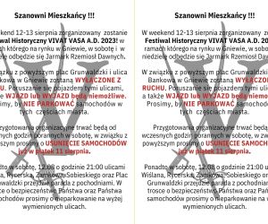 Zakaz parkowania - informacja