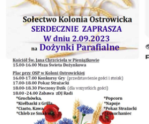 Dożynki Parafialne - Kolonia Ostrowicka