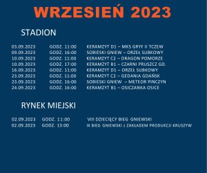 Kalendarium Wrzesień 2023