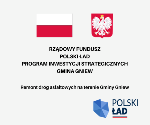 Remont dróg asfaltowych na terenie Gminy Gniew