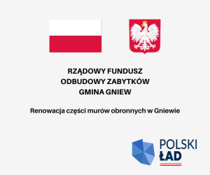 Renowacja części murów obronnych w Gniewie