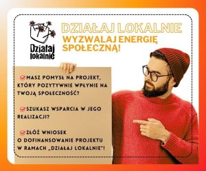 Działaj lokalnie - plakat