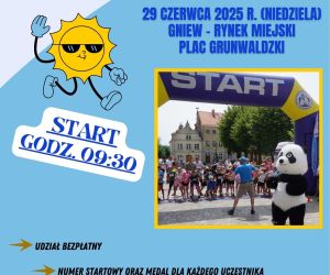 Plakat x dziecięcy bieg gniewski