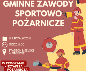 Plakat zawody sportowo pożarnicze
