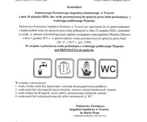 Komunikat woda