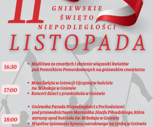 Święto Niepodległości w Gniewie - plakat