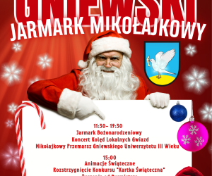 Plakat Jarmarku Mikołajkowego