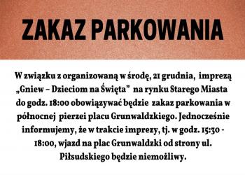 Zakaz parkowania