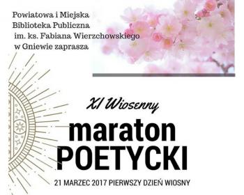 Maraton poetycki- to już dziś!