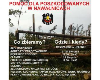 Trwa zbiórka na rzecz poszkodowanych w nawałnicach