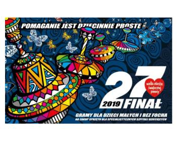 Oficjalny plakat WOŚP w Gniewie 2019