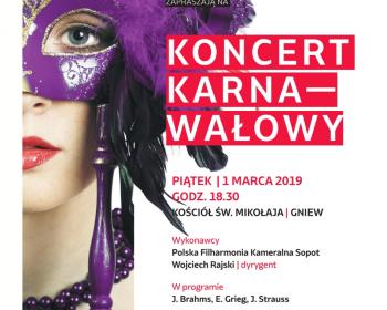 Koncert karnawałowy w Gniewie