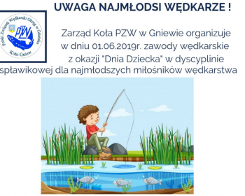 Wędkarskie zawody z okazji Dnia Dziecka