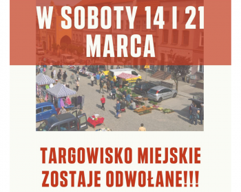 Targowisko miejskie odwołane