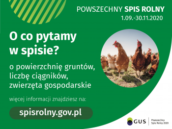 Powszechny Spis Rolny 2020 – stan realizacji