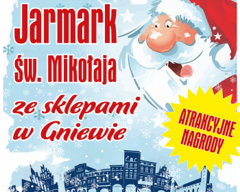 Jarmark św. Mikołaja ze sklepami w Gniewie