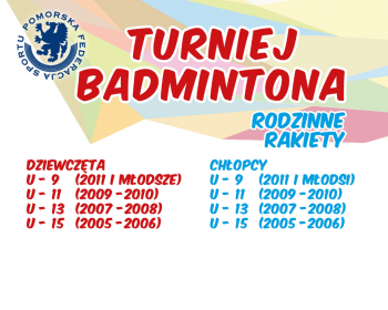 Turniej badmintona - rodzinne rakiety