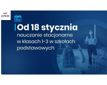 Uczniowie klas 1-3 wracają do szkół