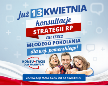 Trwają zapisy na konsultacje strategii dla młodzieży w woj. pomorskim