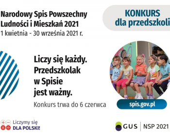 Przedszkolak w spisie też jest ważny! Weź udział w konkursie