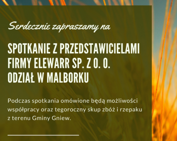 Spotkanie dla rolników