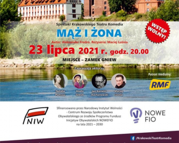 Teatralny piątek na zamku w Gniewie - wstęp wolny!