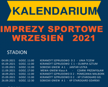 Kalendarium Imprez Sportowych