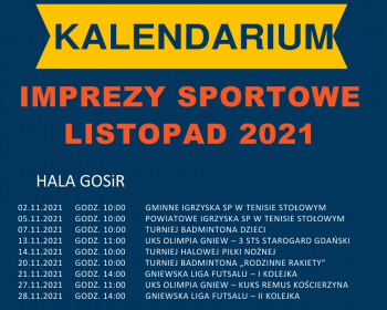 Kalendarium Imprez Sportowych