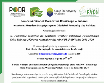 Konferencja online "Plan strategiczny dla Wspólnej Polityki Rolnej"