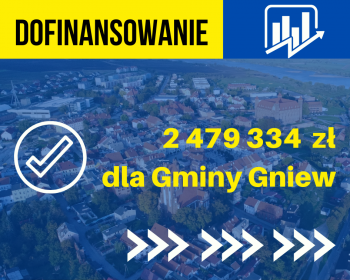 Prawie 2 500 000 złotych na przebudowy dróg w gminie Gniew