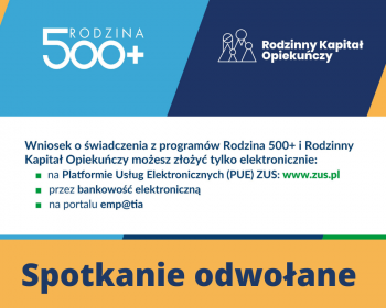 Odwołane spotkanie z ekspertem ZUS