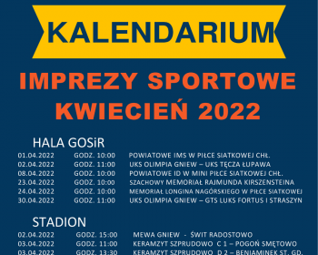 Kalendarium Imprez Sportowych